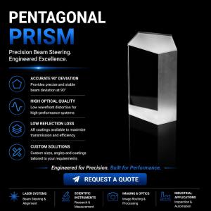 Custom Pentagonal Prism 90 degree pentagonal prism,