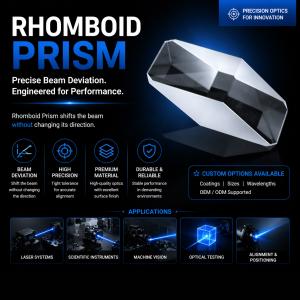 Rhomboid Prisms: Professional Parallel Beam Shifting Prisms for Precision Optical Instruments