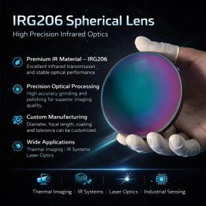 IRG206 Chalcogenide Glass Spherical Lens / Ball Lens
