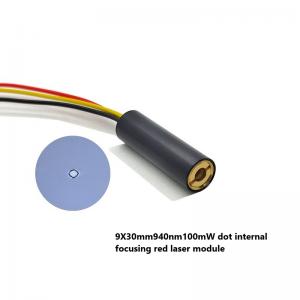 9X30mm940nm100mW laser module internal focus dot laser module