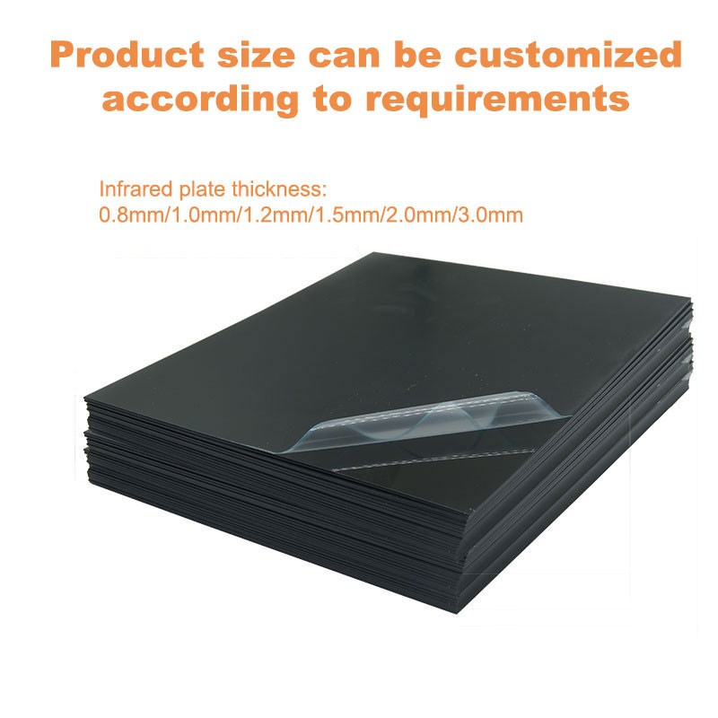 Infrared filter black PC infrared plate can pass through 700nm800nm850nm 1600nm band optical filter