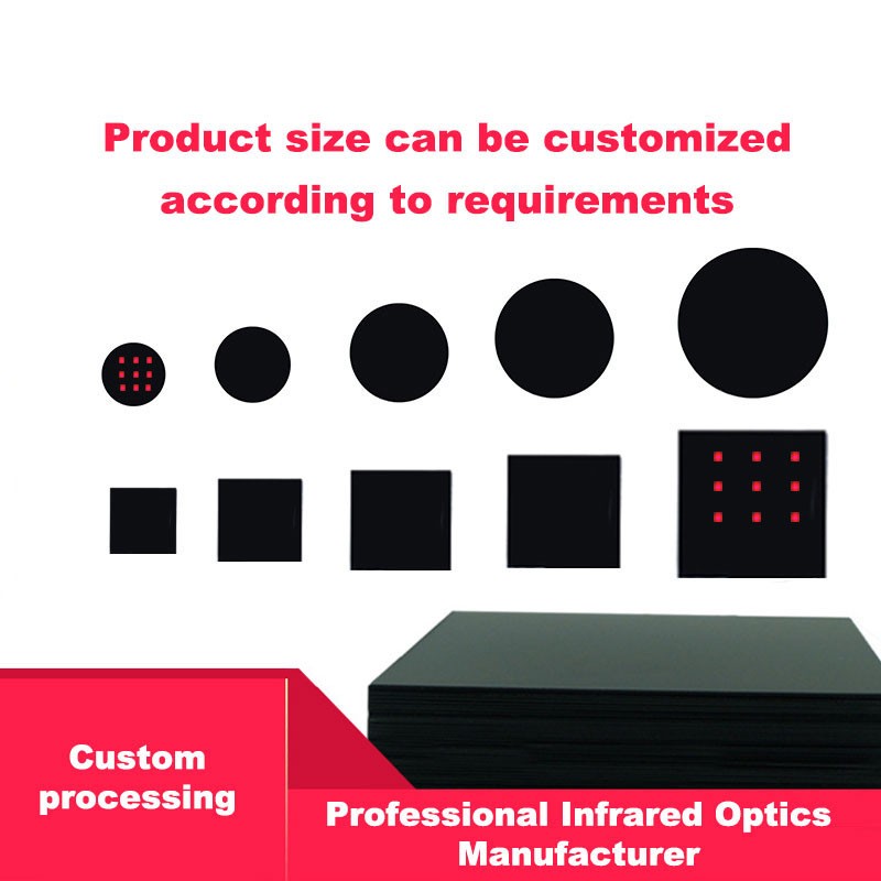 Infrared filter black PC infrared plate can pass through 700nm800nm850nm 1600nm band optical filter