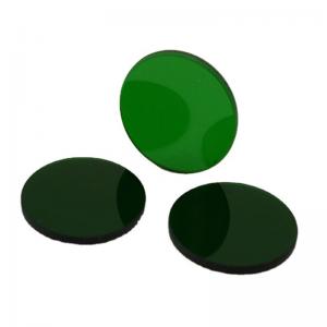 Round high temperature resistant blue-green reflective 550nm short wave pass optical filter factory custom optical filter