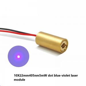 10X22mm 405nm 5mw dot laser module 