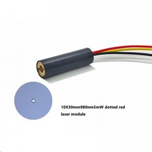 10X30mm 980nm 5mw dot laser module