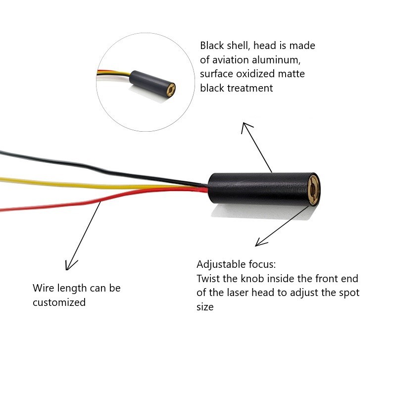 10X30mm 980nm 5mw dot laser module