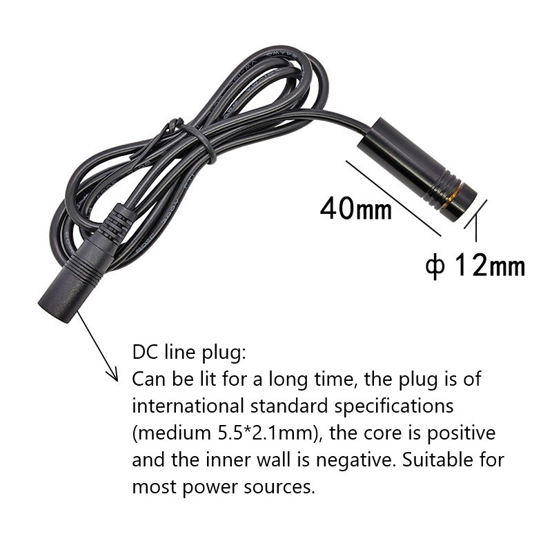 12X40mm 450nm1mW 5mW 10mW cross laser module
