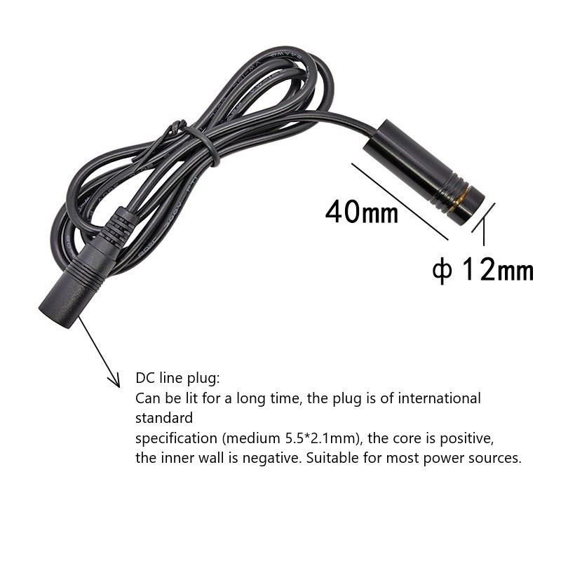 12X40mm locator 520nm 5mw line laser module green laser module 