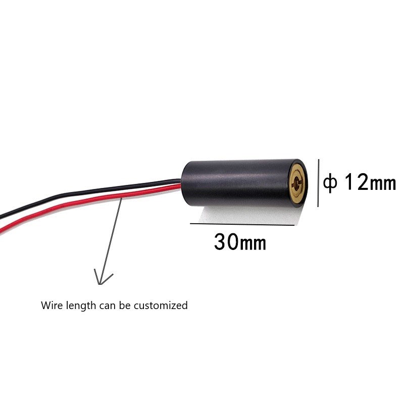 12X30mm 635nm 5mW dot laser module red laser module