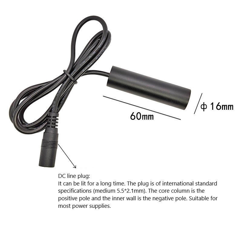 16X60mm 635nm 100mw glass lens line red laser module